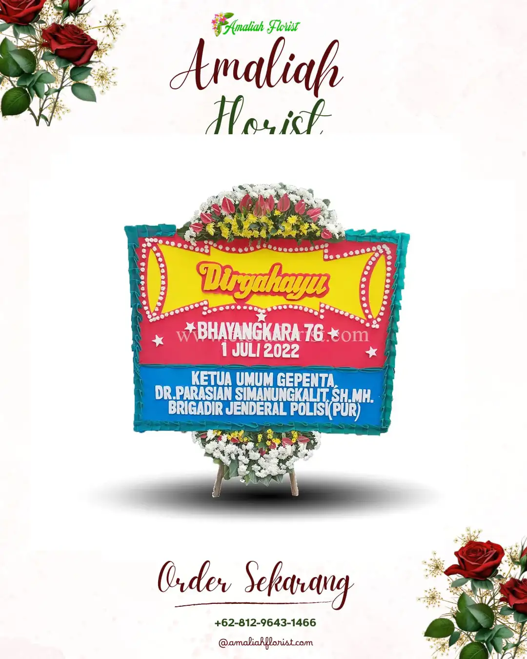 Papan Bunga HUT Ulang Tahun Aceh Tengah